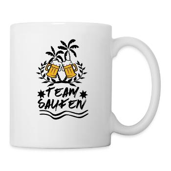 Team Saufen Malle JGA Party Design - Tasse - Weiß - Rechts
