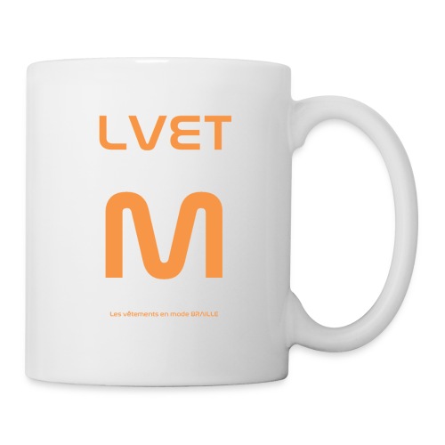 LVET M orange - Mug blanc