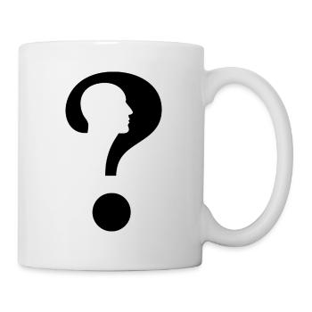Point d'interrogation | Illusion d'optique - Mug blanc - blanc - Droite