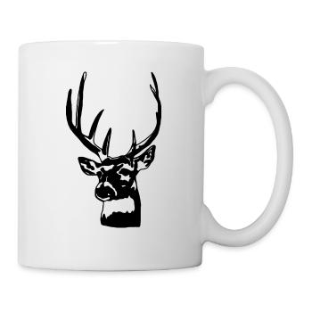 Deer Forest Antler Hunting - Mug - white - Right