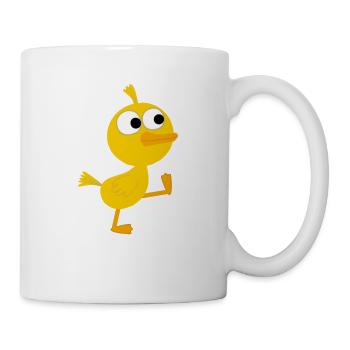 Wo ist meine Mama - das gehende Küken - Tasse - Weiß - Rechts