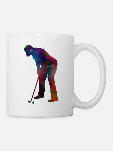 Golf player sport #golf #sport - Mug - white