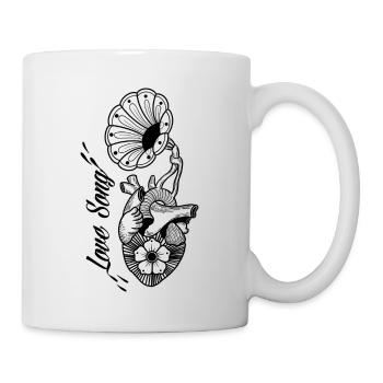 Heart love song - Mug blanc - blanc - Droite