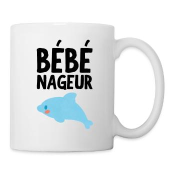 Bébé nageur - Mug blanc - blanc - Droite