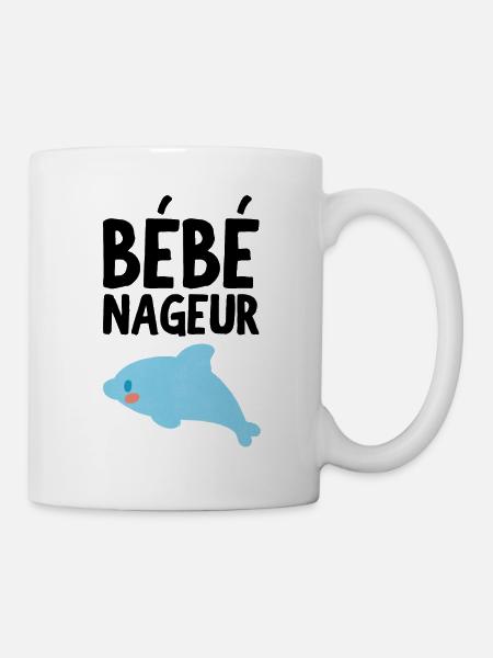 Bébé nageur - Mug blanc - blanc