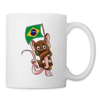 Brazil Fan Mouse - Mug - white - Right