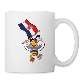 Croatie Abeille - Mug blanc - blanc - Droite
