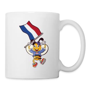 Holländer Biene - Tasse - Weiß - Rechts