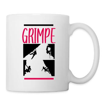 Escalade varappe alpiniste alpinisme - Mug blanc - blanc - Droite