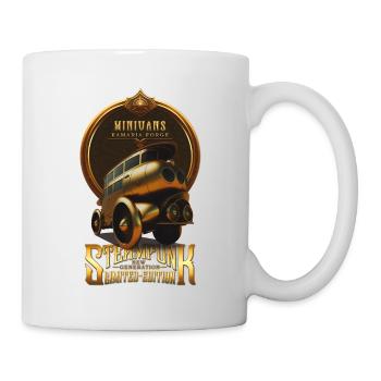 STEAMPUNK CLASSIC CAR VINTAGE RETRO MINIVANS - Mug blanc - blanc - Droite