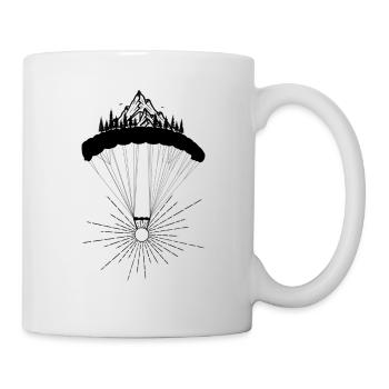 The sun while skydiving - Mug - white - Right