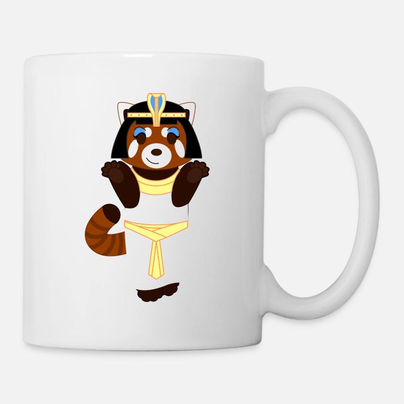 Red panda disguised as Cleopatra - Mug - white