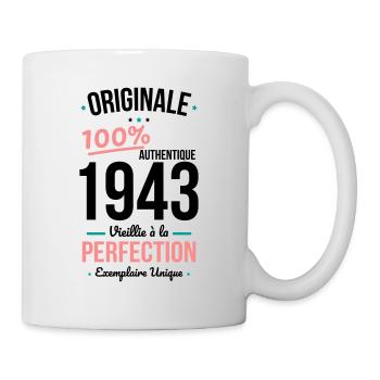 Anniversaire 81 ans - Originale 1943 - Mug blanc - blanc - Droite