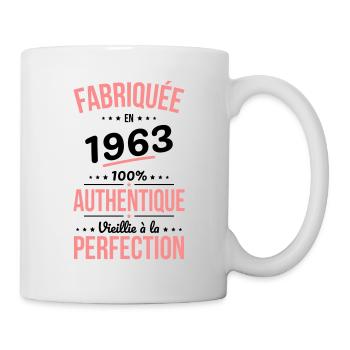 Anniversaire 60 ans - Fabriquée en 1963 - Mug blanc - blanc - Droite
