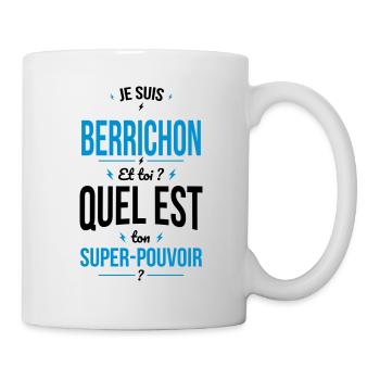 Je suis Berrichon - Super-pouvoir - Cadeau Humour - Mug blanc - blanc - Droite