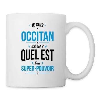 Je suis Occitan - Super-pouvoir - Cadeau Humour - Mug blanc - blanc - Droite