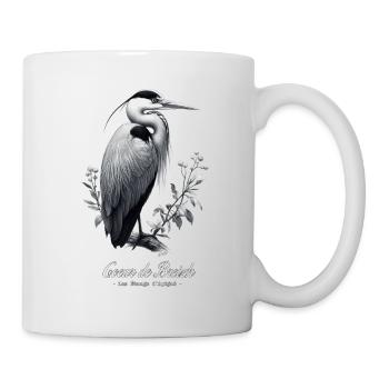 heron cendre les landes d'apigné coeur de breizh - Mug blanc - blanc - Droite