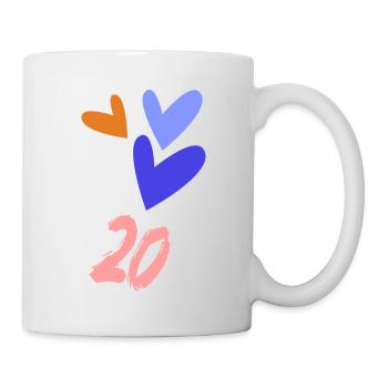 20. 20 YEARS. 20th ANNIVERSARY. 20TH ANNIVERSARY. - Mug - white - Right