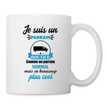 parrain routier, cadeau chauffeur routier - Mug blanc - blanc - Droite