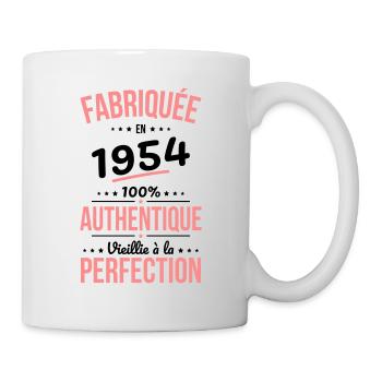 Anniversaire 70 ans - Fabriquée en 1954 - Mug blanc - blanc - Droite