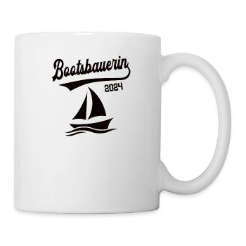 Bootsbauerin 2024 Beruf Schiffbauerin Bootsbau - Tasse - Weiß - Rechts