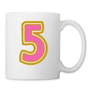 5. 5 JAHRE. 5-JÄHRIGES JUBILÄUM. 5-JÄHRIGES JUBILÄUM - Tasse - Weiß - Rechts