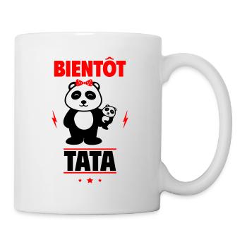 Bientôt Tat, Future tante, tu vas être tata - Mug blanc - blanc - Droite