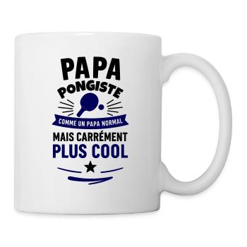 Papa pongiste – Cadeau fête des pères - Mug blanc - blanc - Droite