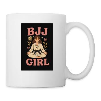 Fille BJJ - Mug blanc - blanc - Droite