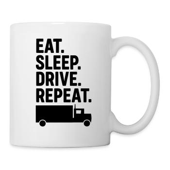 Camionneur - Mug blanc - blanc - Droite