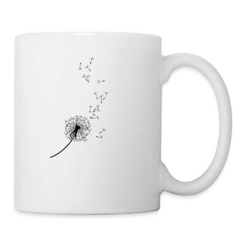 PUSTEBLUME, pissenlit, pissenlit, vent - Mug blanc - blanc - Droite