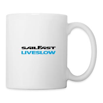 Sail Fast Liveslow noir - Mug blanc - blanc - Droite