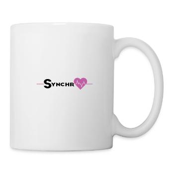 synchro herz - Tasse - Weiß - Rechts