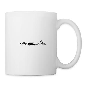 CAMPER BUS RV voiture montagnes - Mug blanc - blanc - Droite