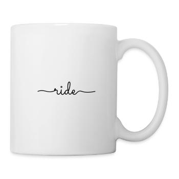 Lettrage de trajet Typographie - Mug blanc - blanc - Droite