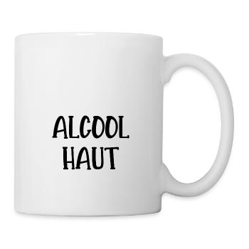 alcool haut - Mug blanc - blanc - Droite