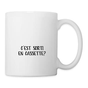 c'est sorti en cassette - Mug blanc - blanc - Droite