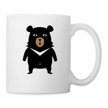 BOBBY DER BÄR T-SHIRT - Tasse - Weiß - Rechts