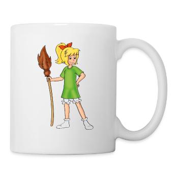 Bibi Blocksberg posiert mit Kartoffelbrei - Tasse - Weiß - Rechts