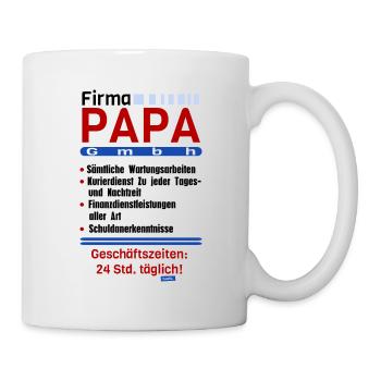 Papa GmbH 4 HARIZ Papa Fête des Pères Cadeau - Mug blanc - blanc - Droite