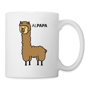 Alpaga comme papa - Mug blanc - blanc - Droite