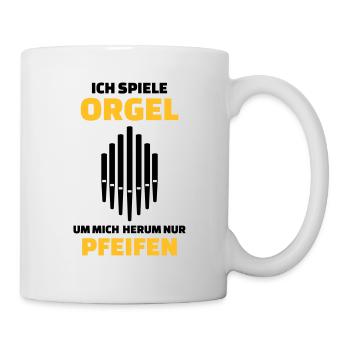 Orgel - Tasse - Weiß - Rechts