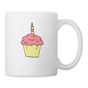 birthday cake - Mug - white - Right