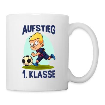 Einschulung Aufstieg Erste Klasse Schulanfänger Er - Tasse - Weiß - Rechts