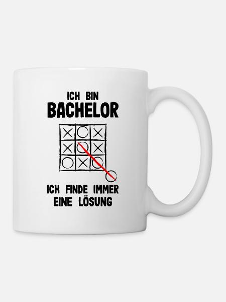 Abschluss Ich Bin Bachelor Ich Finde Immer Eine Lö - Tasse - Weiß