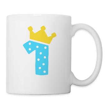 1 Krone 1 Geburtstag 1 Jahr - Tasse - Weiß - Rechts