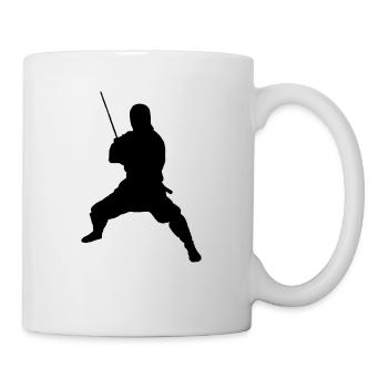 Ninja - Tasse - Weiß - Rechts