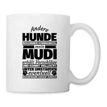 Mudi Hund Geschenke - Tasse - Weiß - Rechts