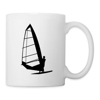 Windsurfing Windsurfer Wellenweiten Wind Wasser - Tasse - Weiß - Rechts