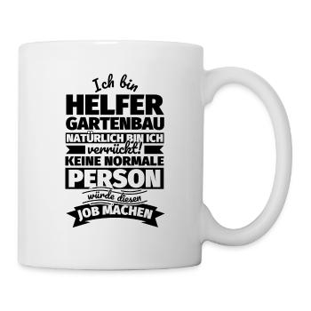 Helfer Gartenbau Geschenke - Tasse - Weiß - Rechts